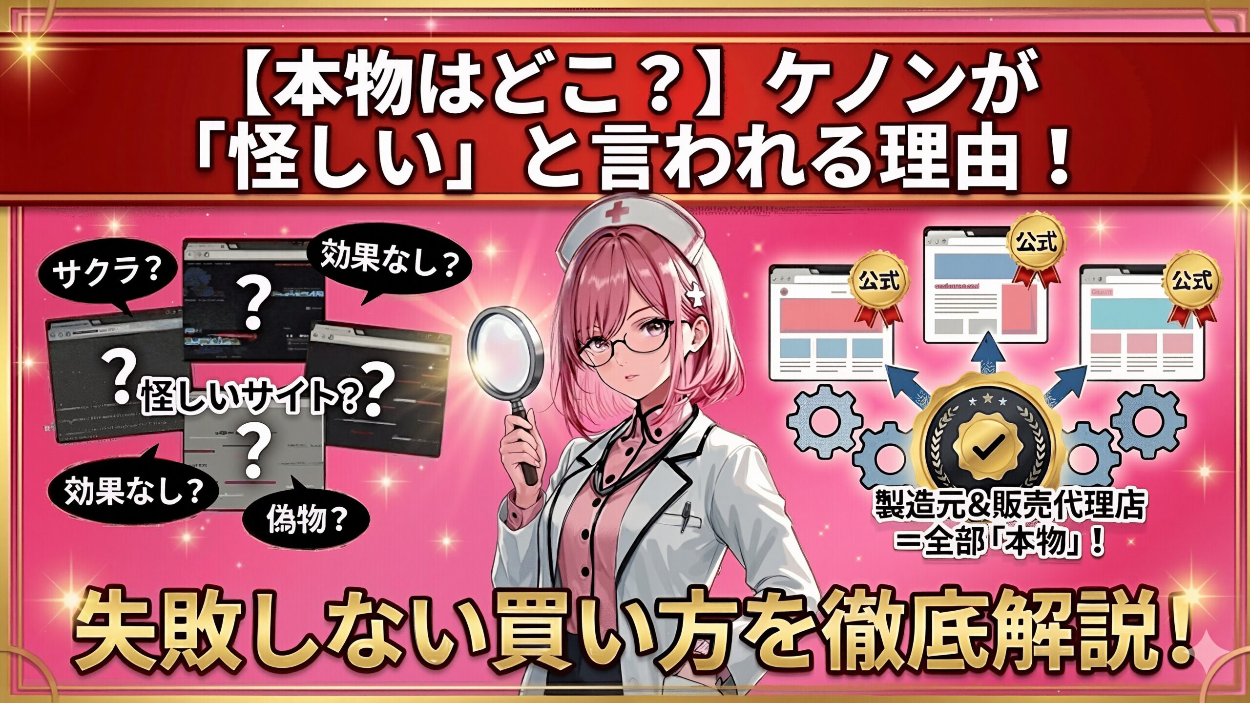 ケノンの怪しいについて解説