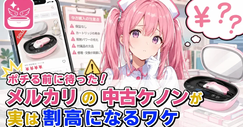 メルカリの中古ケノンが実は割高になるワケ