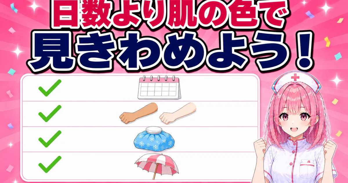 ケノンと日焼けで守ることのチェックリストのイメージ