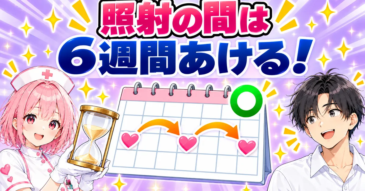 ヒゲ脱毛の照射の間は6週間あける
