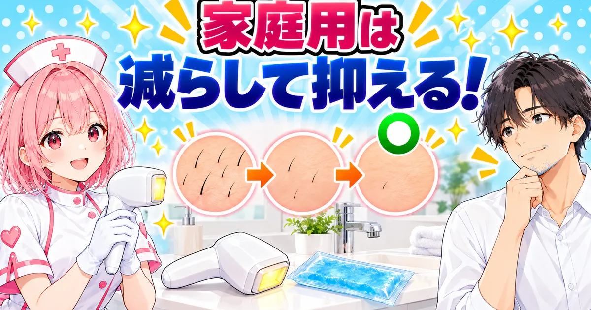 家庭用脱毛器は毛を減らして抑えるもの