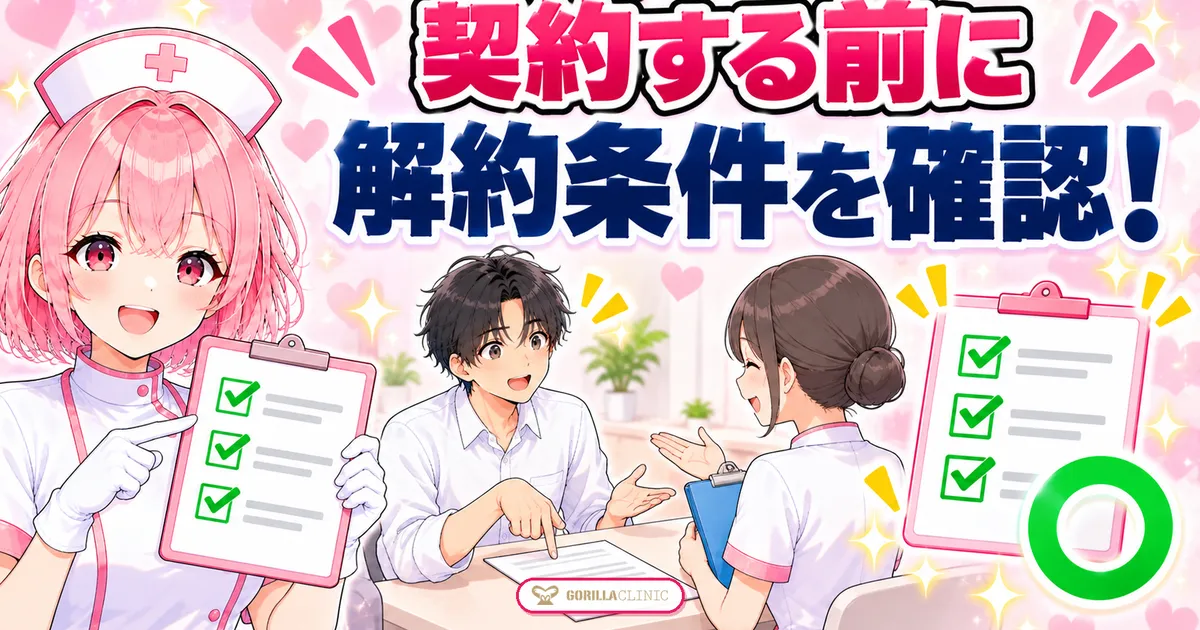 契約する前に解約条件を確認