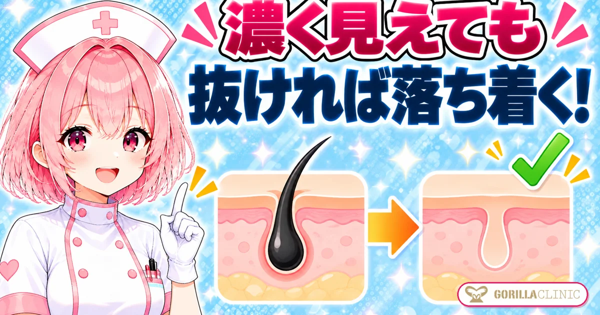 濃く見えても抜ければ落ち着く