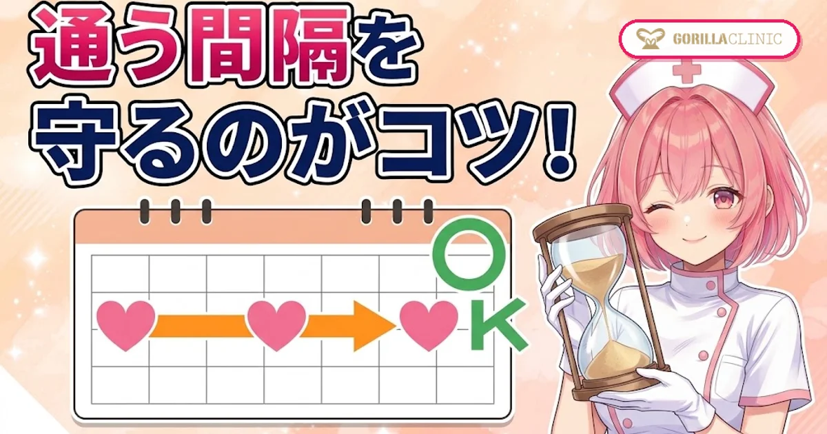 通う間隔を守るのがコツ